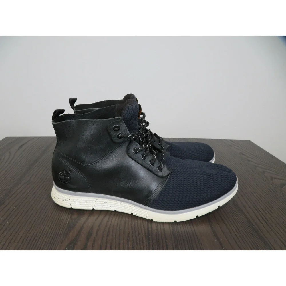 Timberland Killington Chukka Boots Mens 12 Black Leather Mesh Ankle Comfort